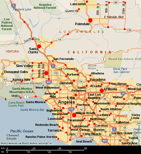 PSA Service Area Map